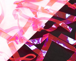 Fine FlashBack Strips, 3 mm, Fluo Pink UV-Pearl / 57